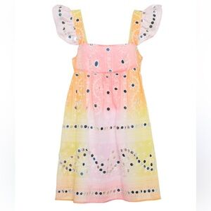 JULIET DUNN
Baby Doll Embroidered Cotton Minidress In Tutti Frutti